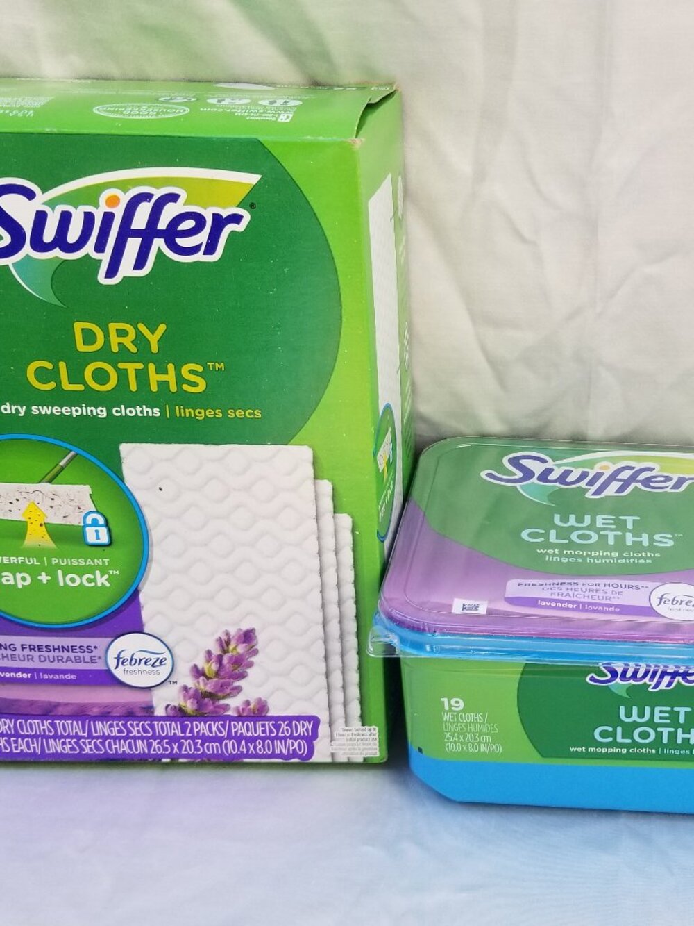 Swiffer Frebreze Lavender52 Dry Cloths + 19 Wet Cloths Brand New